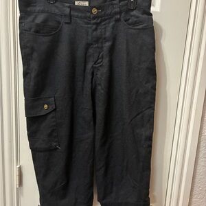 Ibex Black Cargo Pants with Utility Pockets